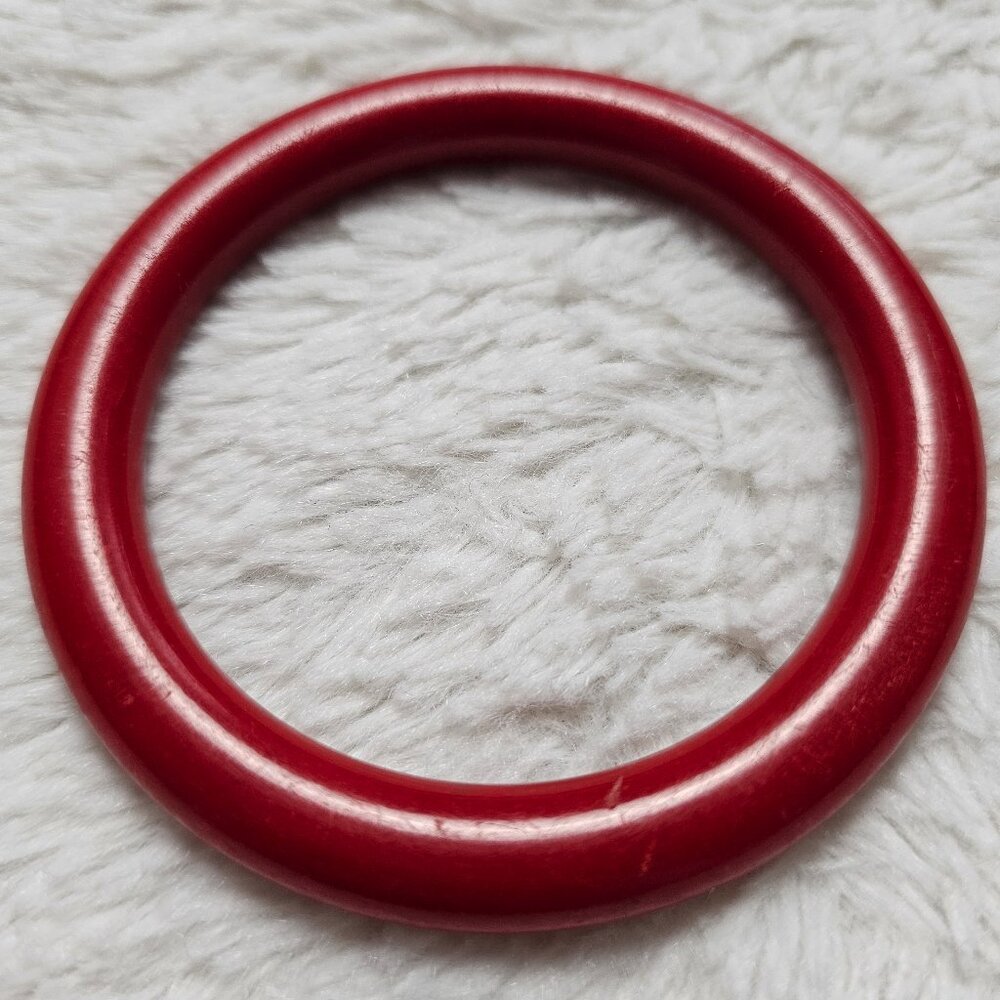 Red Tube Plastic Bangle